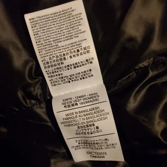 Black, light weight women's Arcteryx Nexis vest $300 - Picture 5 of 5